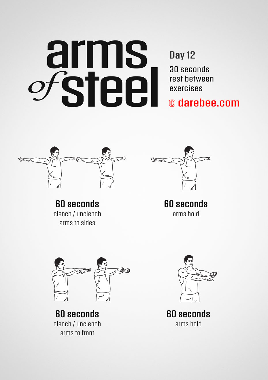 Arms of Steel - Upperbody Program by DAREBEE