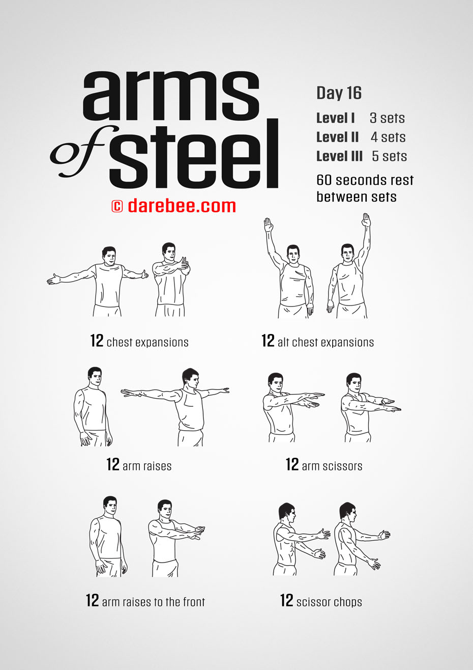 Arms of Steel - Upperbody Program by DAREBEE