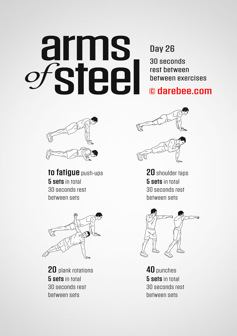 Arms of Steel - Upperbody Program by DAREBEE