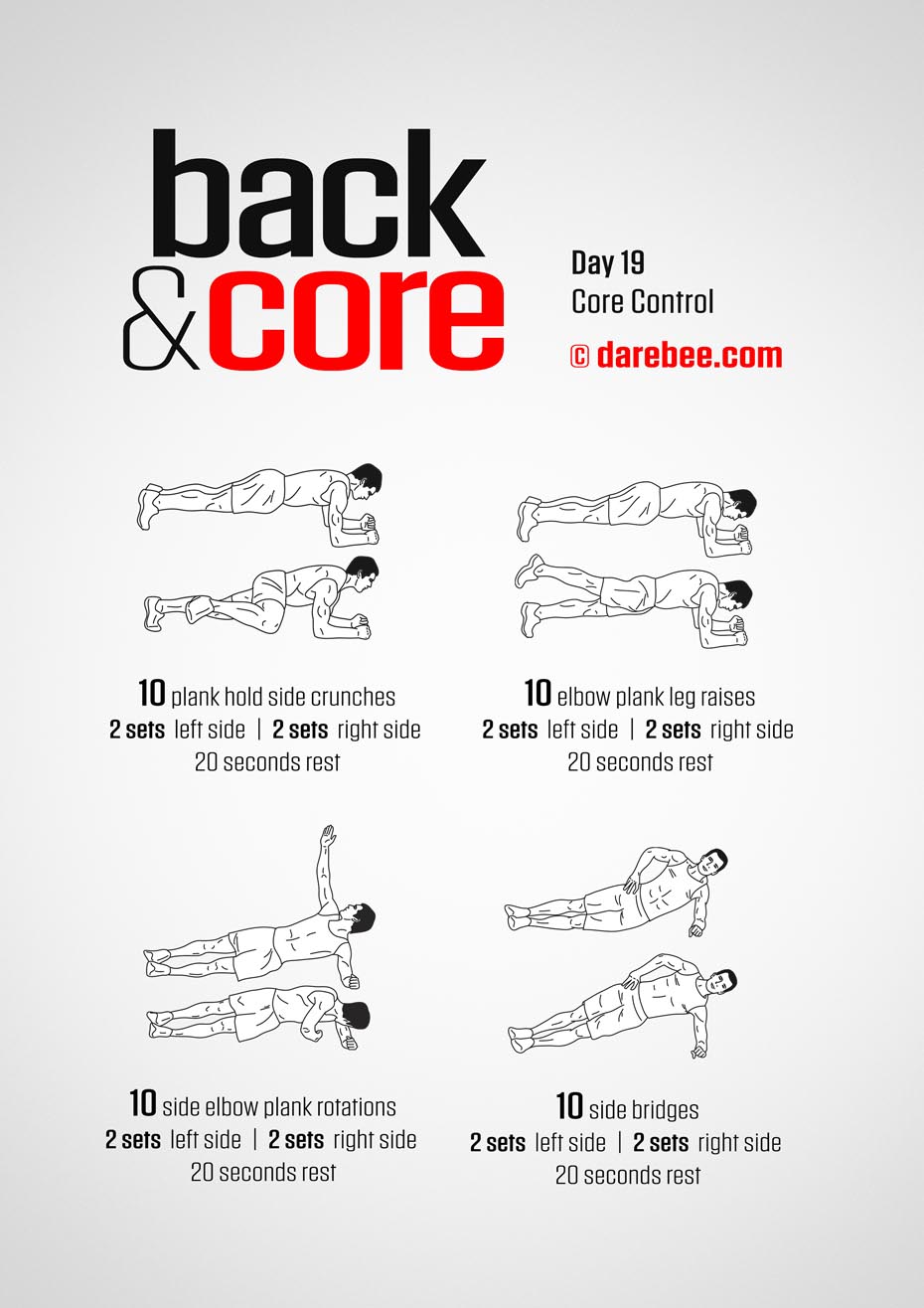 Back and Core - 30 Day Program by DAREBEE