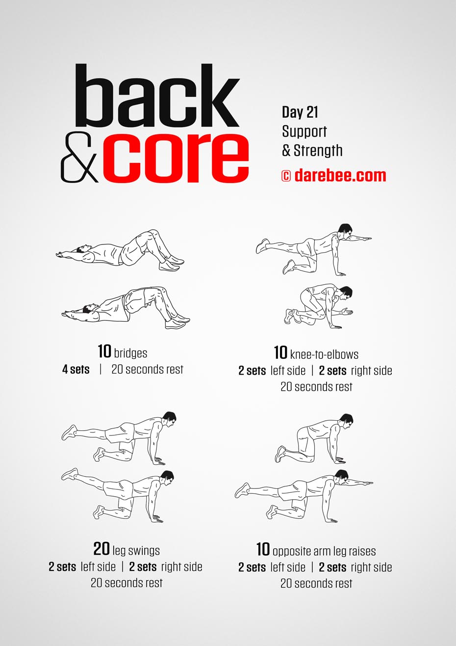 Back and Core - 30 Day Program by DAREBEE