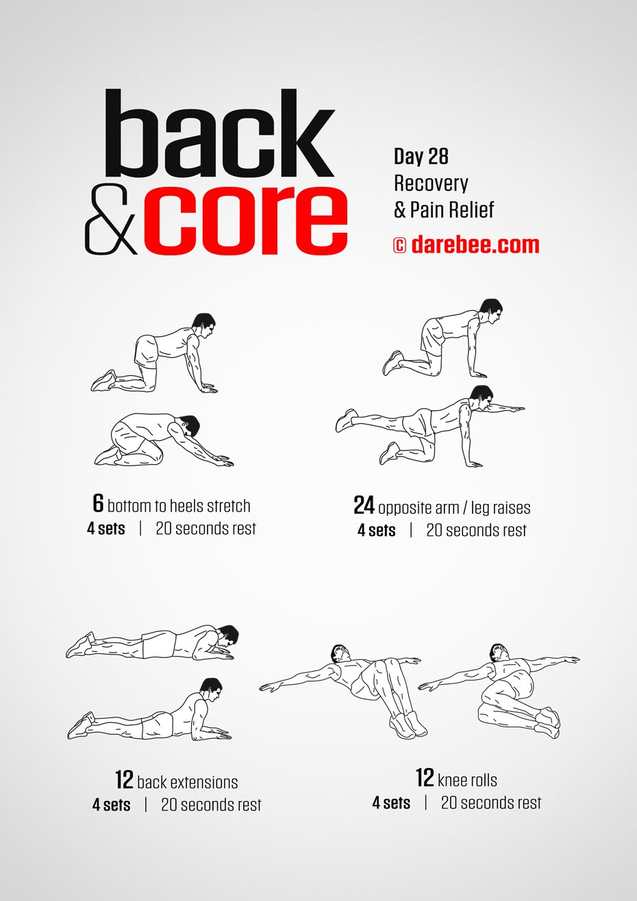 Back and Core - 30 Day Program by DAREBEE