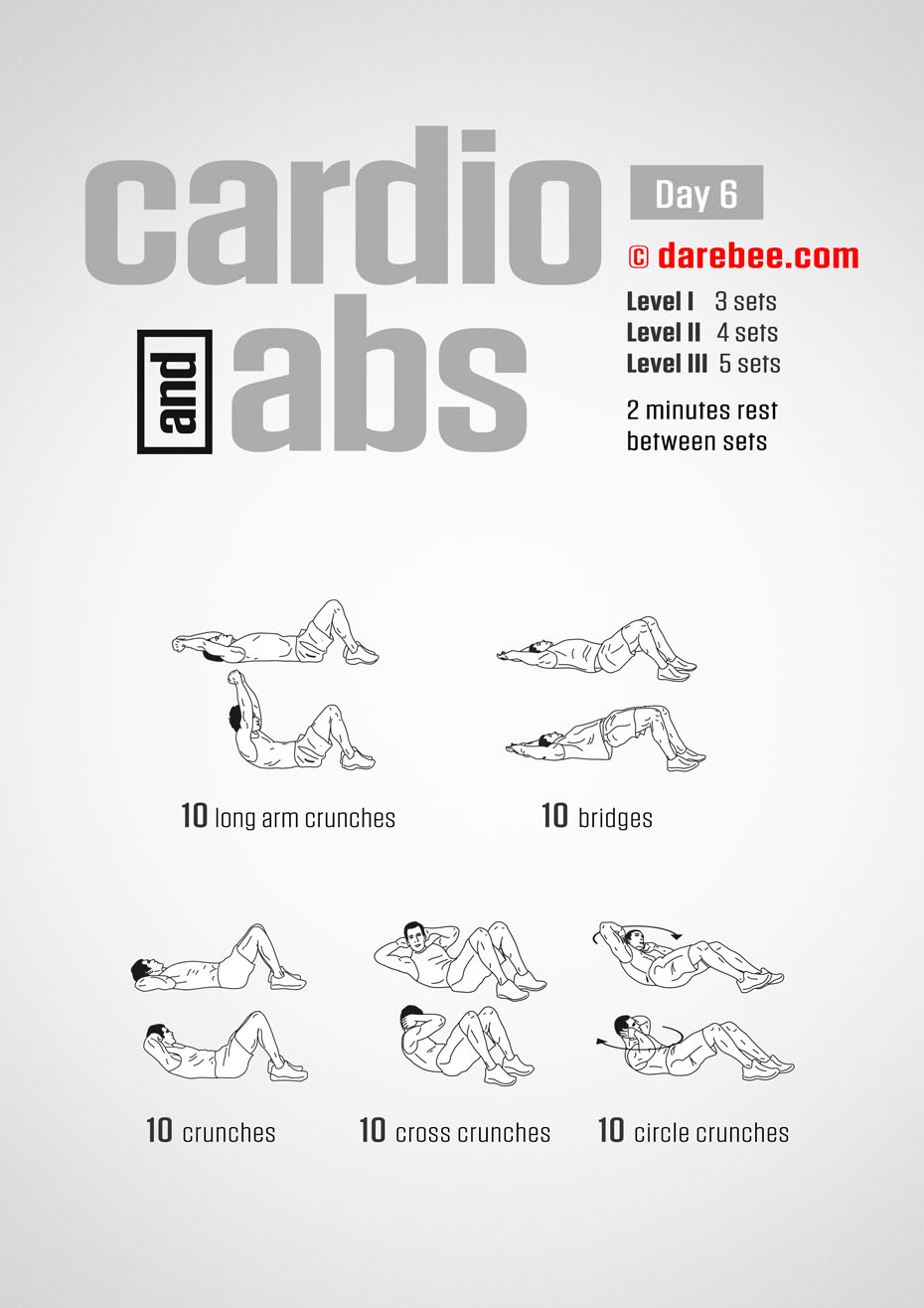 Cardio And Abs Program by DAREBEE