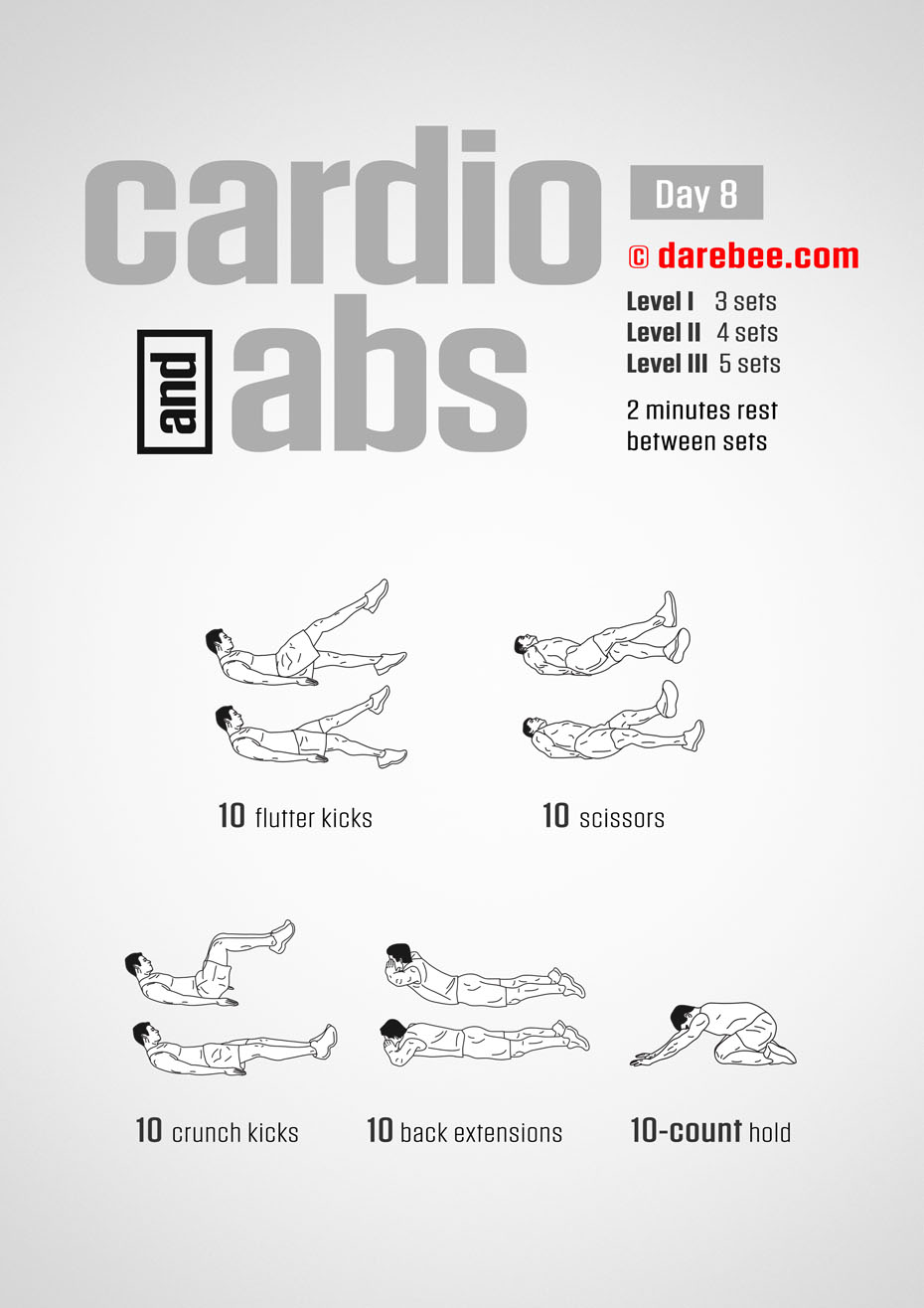 Cardio And Abs Program by DAREBEE