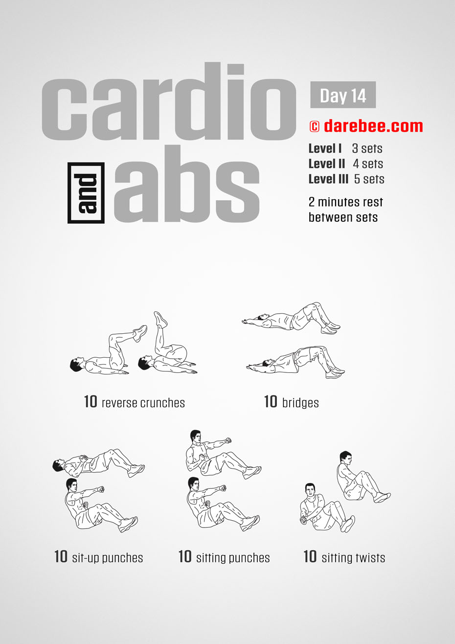 Cardio And Abs Program by DAREBEE