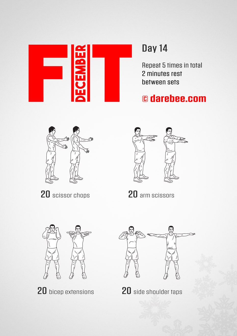 December Fitness Program by DAREBEE