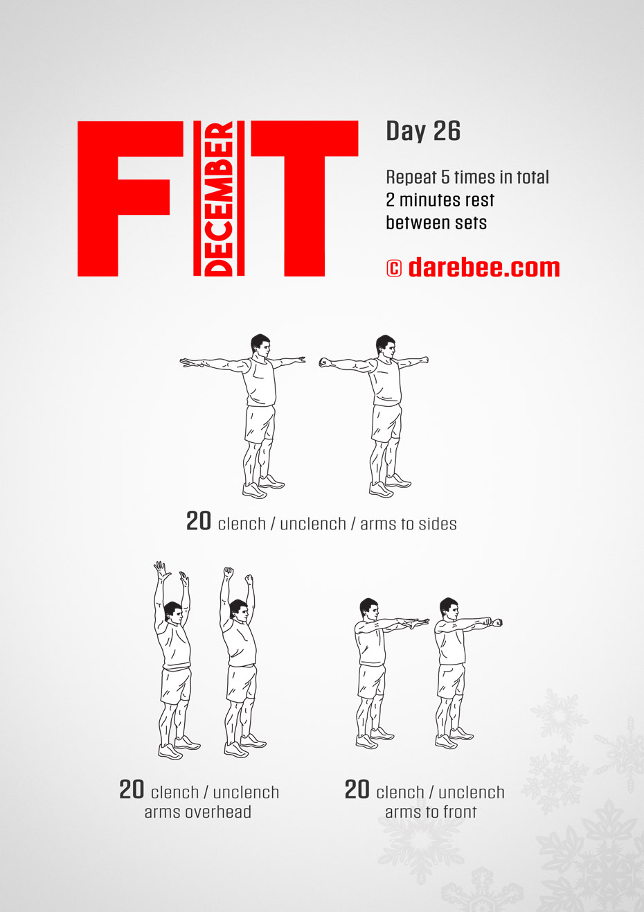 December Fitness Program by DAREBEE