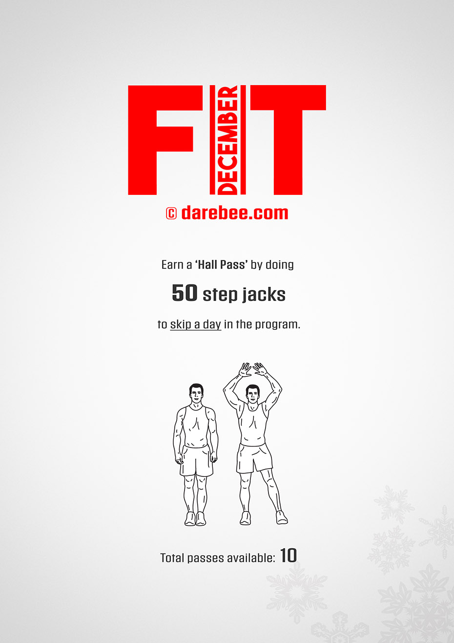 December Fitness Program by DAREBEE