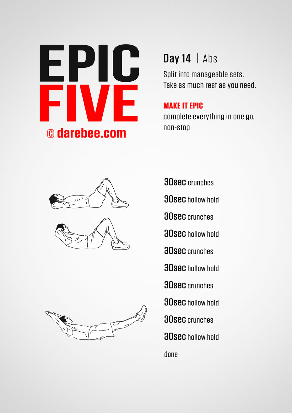 Epic Five: 30-Day Fitness Program