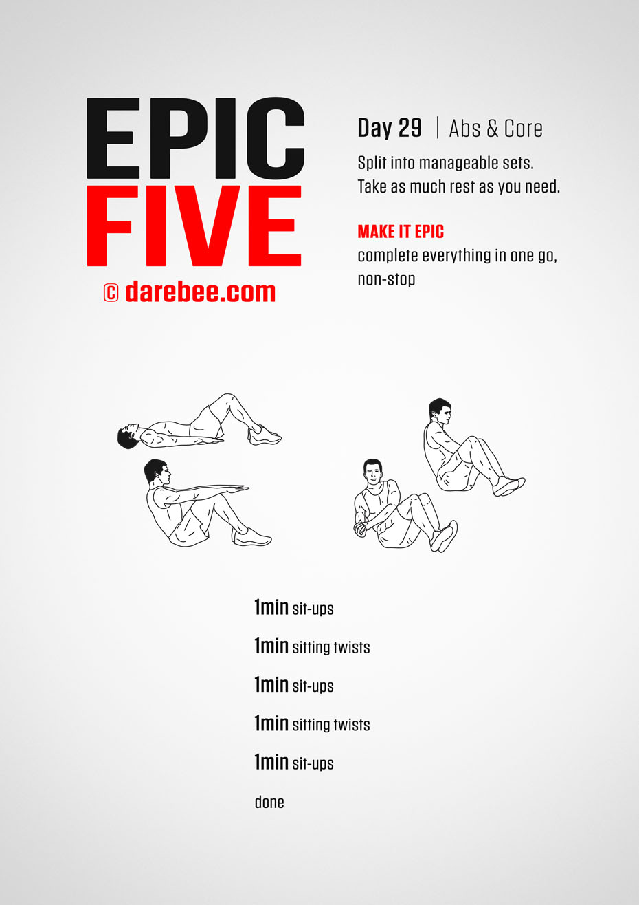 Epic Five: 30-Day Fitness Program