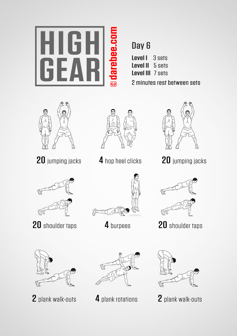 High Gear - 30 Day High Impact Bodyweight Program