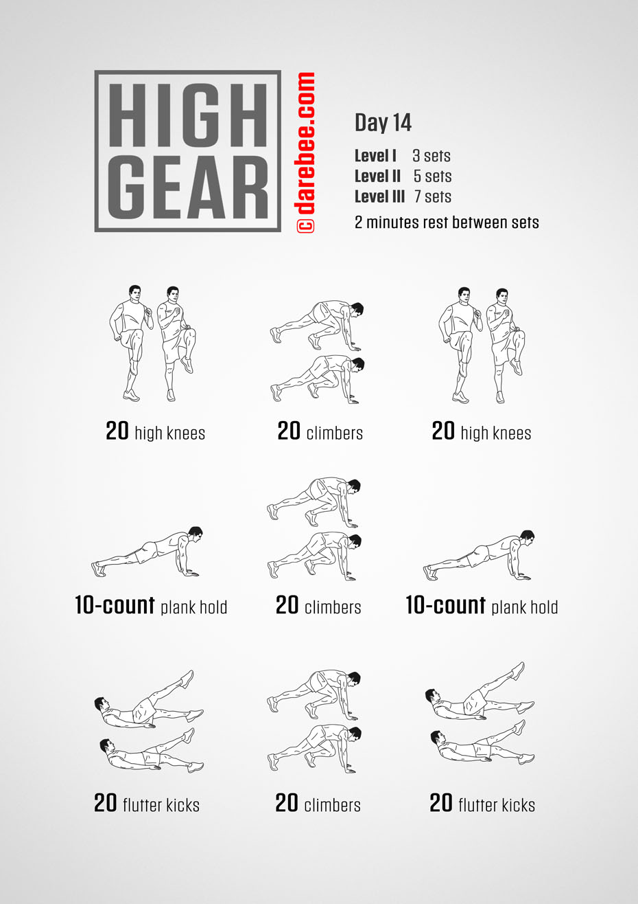 High Gear - 30 Day High Impact Bodyweight Program