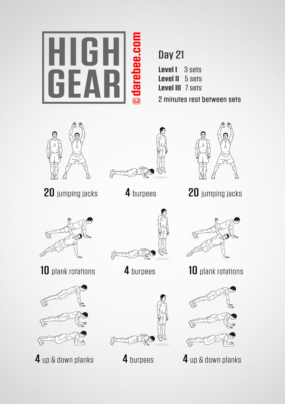 High Gear - 30 Day High Impact Bodyweight Program