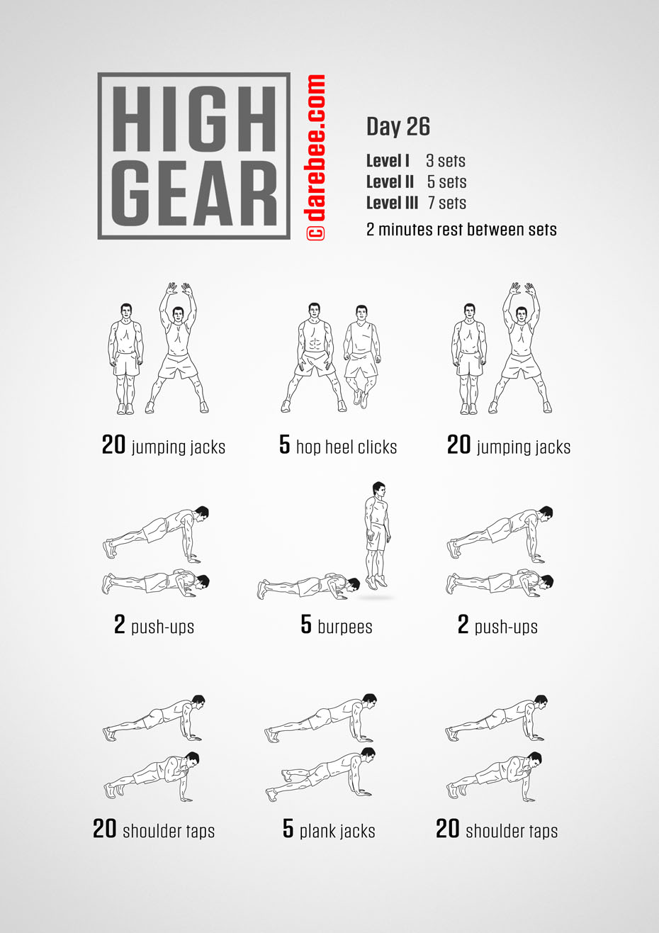 High Gear - 30 Day High Impact Bodyweight Program