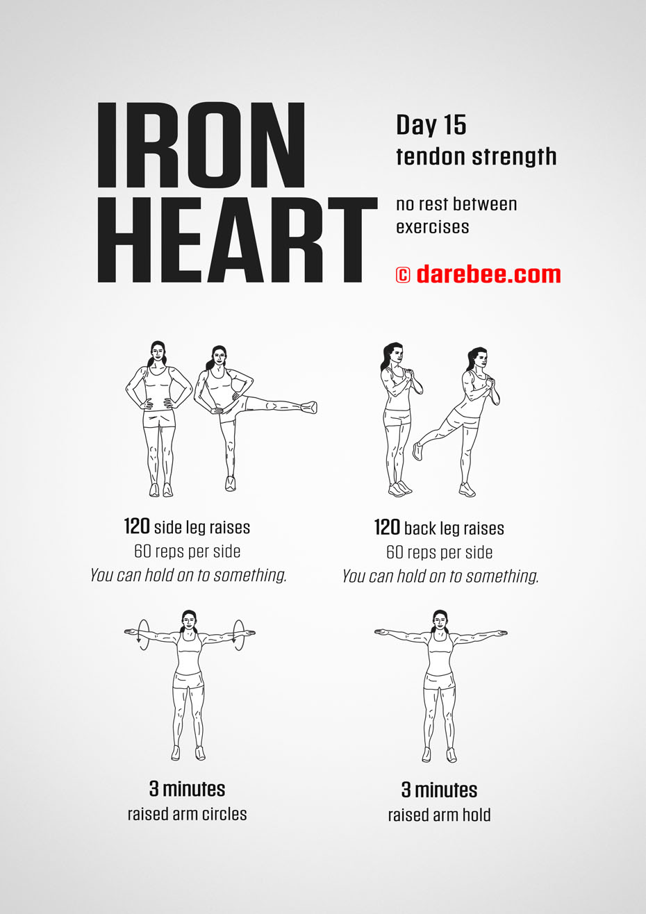 Ironheart - 30 Day Muscle Definition Dumbbell Program by DAREBEE