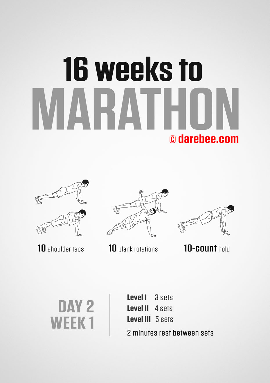 Marathon Training Program by DAREBEE