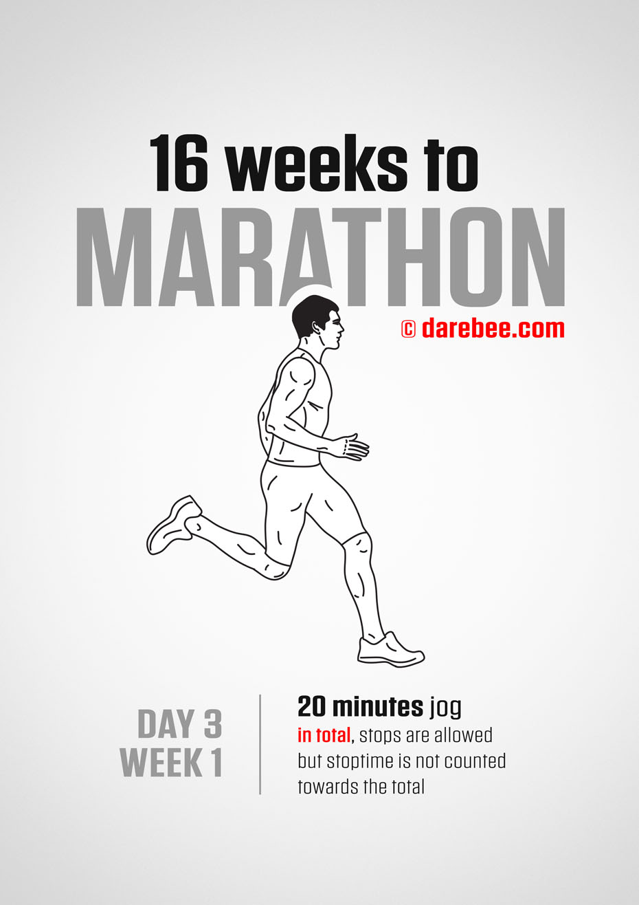 Marathon Training Program by DAREBEE