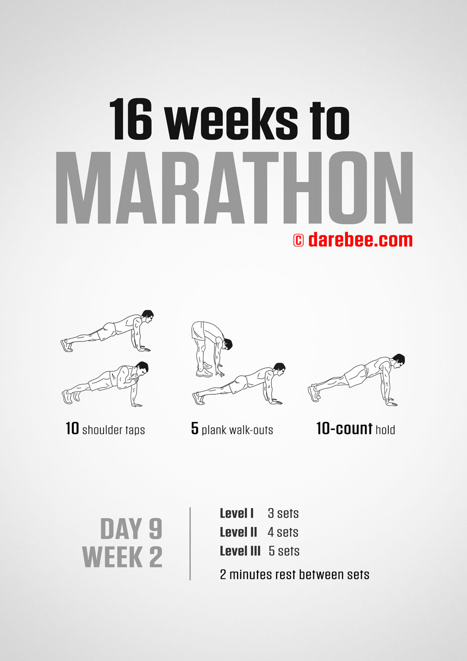 Marathon Training Program by DAREBEE