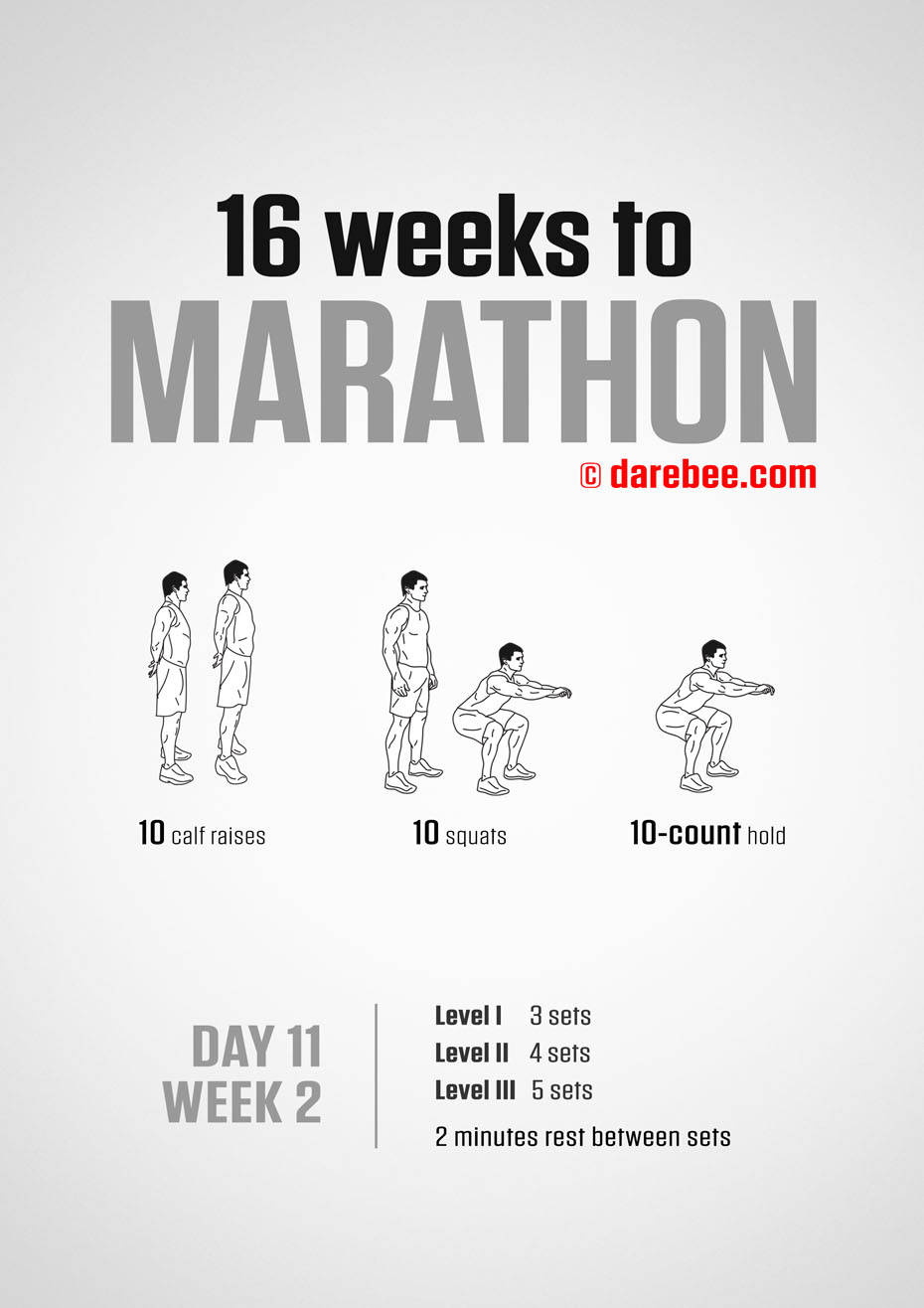 Marathon Training Program by DAREBEE