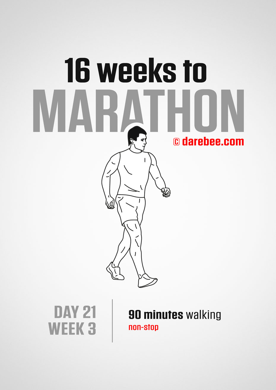 Marathon Training Program by DAREBEE