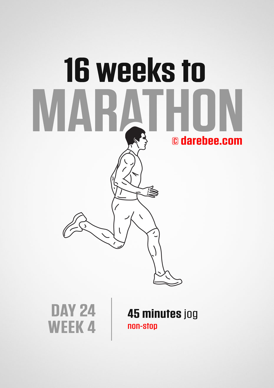 Marathon Training Program by DAREBEE