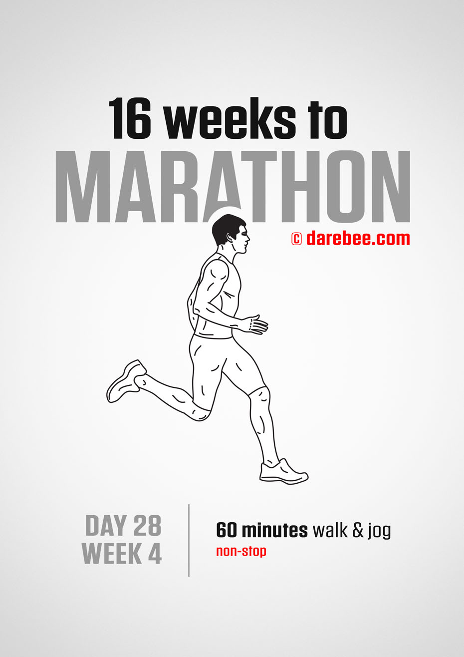 Marathon Training Program by DAREBEE