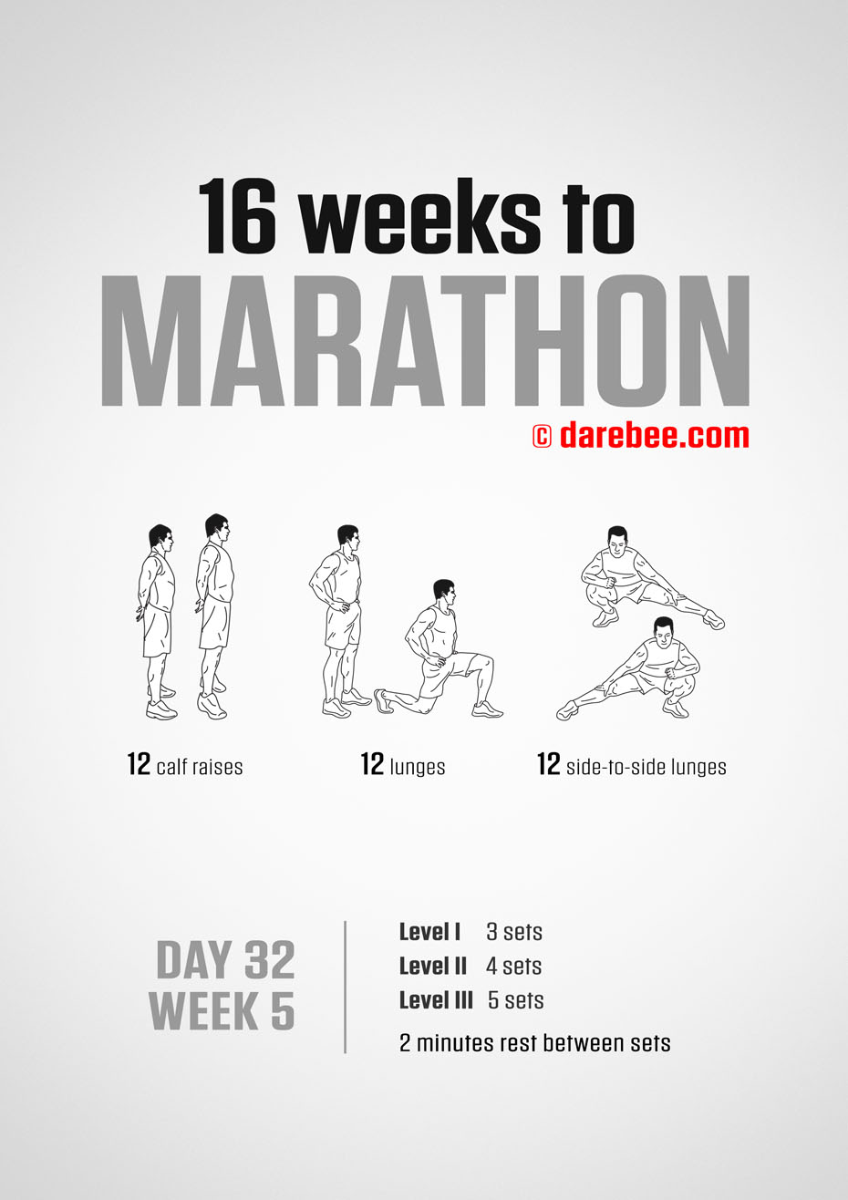 Marathon Training Program by DAREBEE