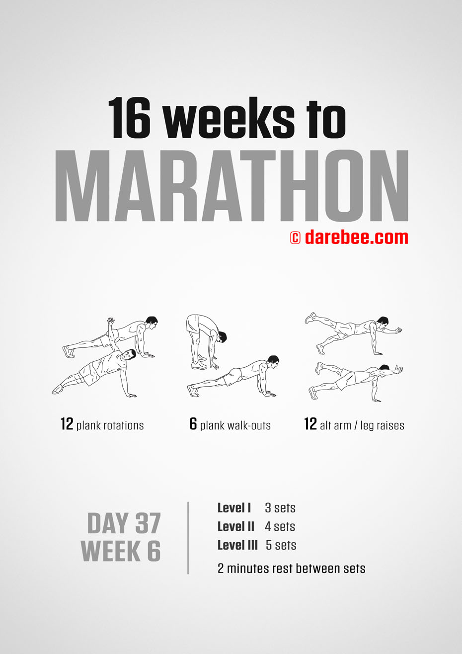 Marathon Training Program by DAREBEE