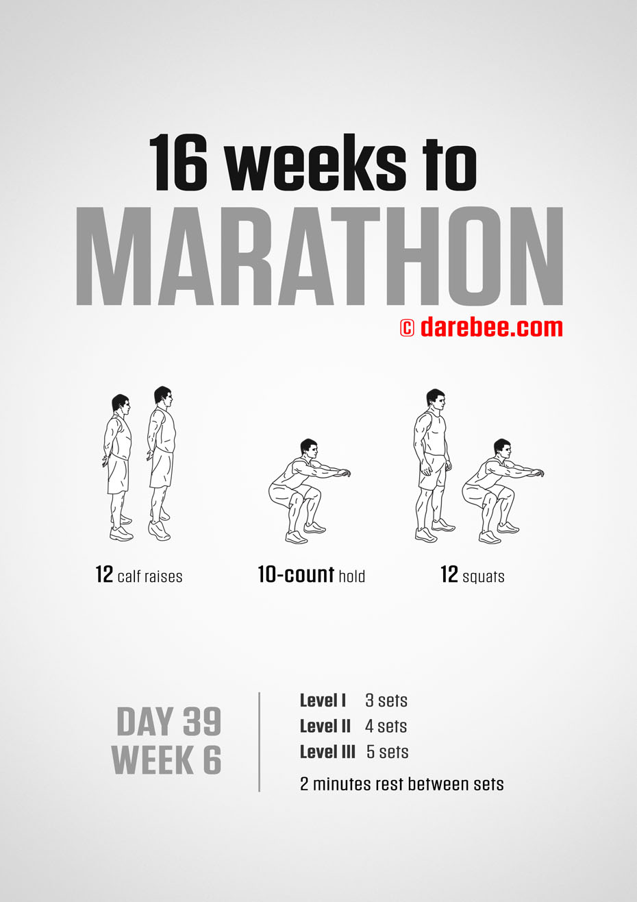 Marathon Training Program by DAREBEE