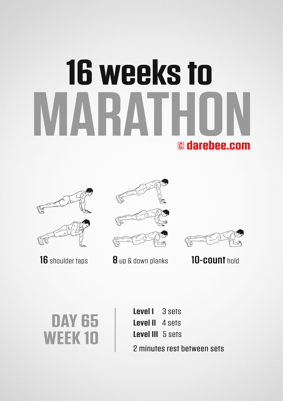 Marathon Training Program by DAREBEE