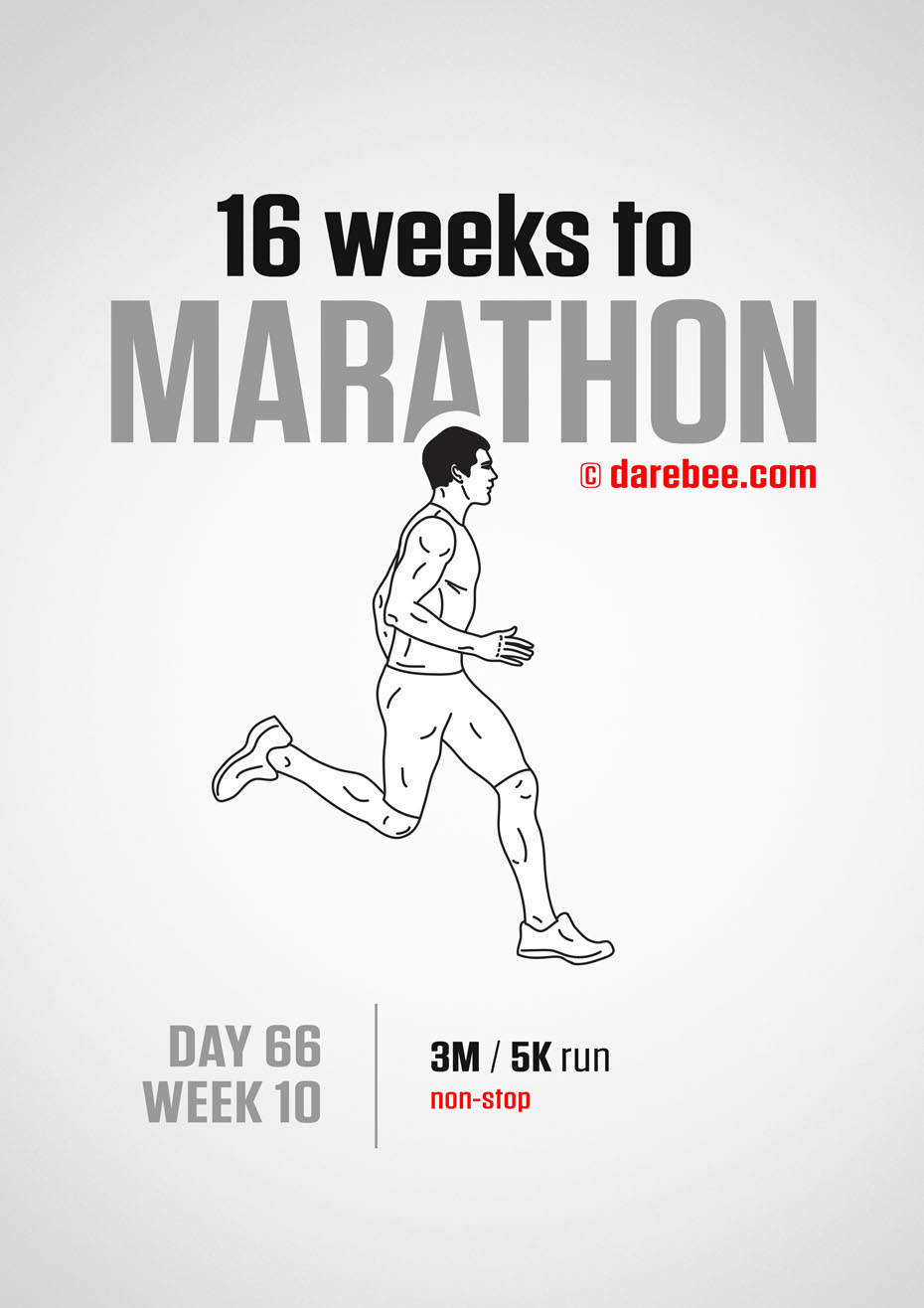 Marathon Training Program by DAREBEE