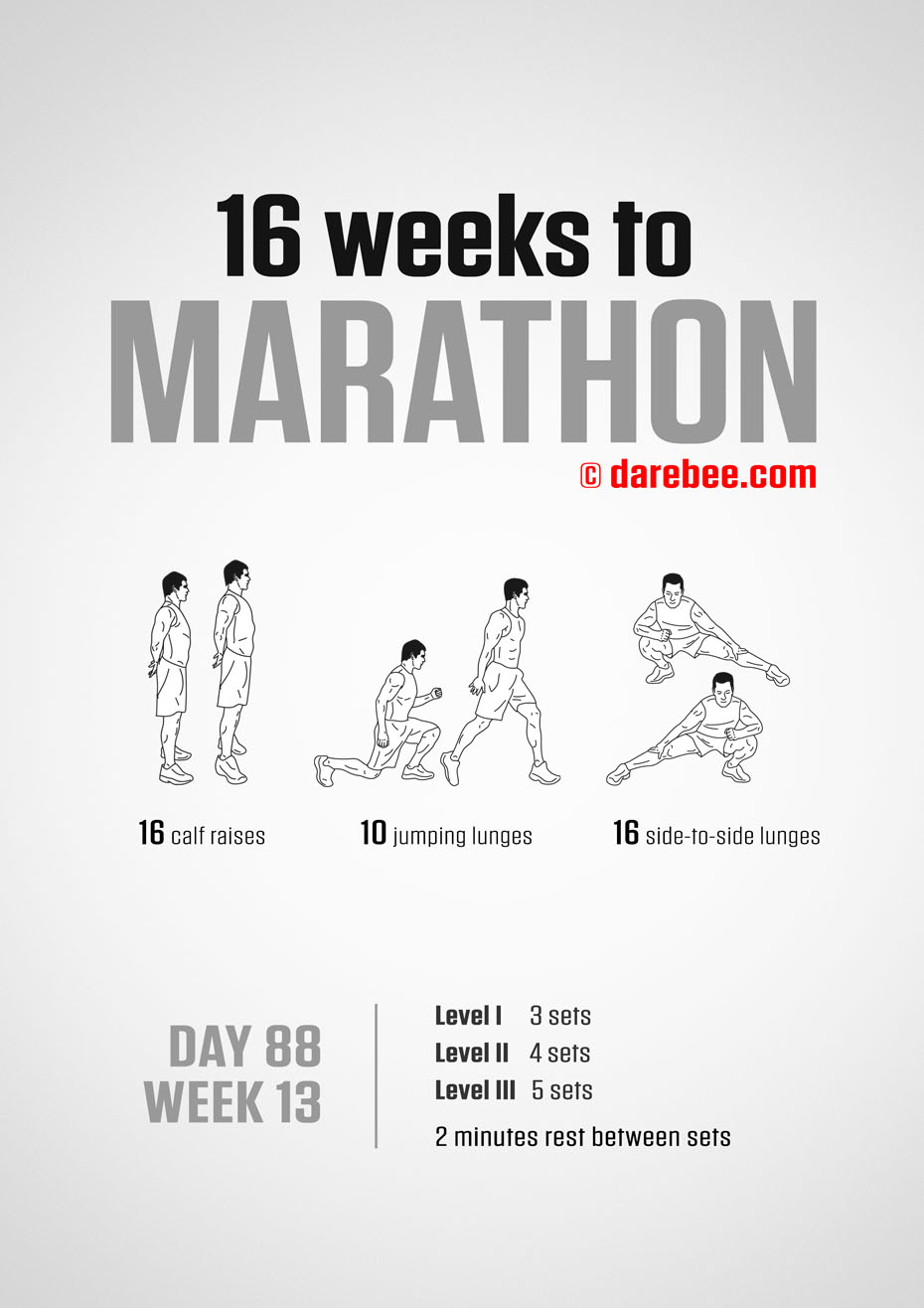 Marathon Training Program by DAREBEE