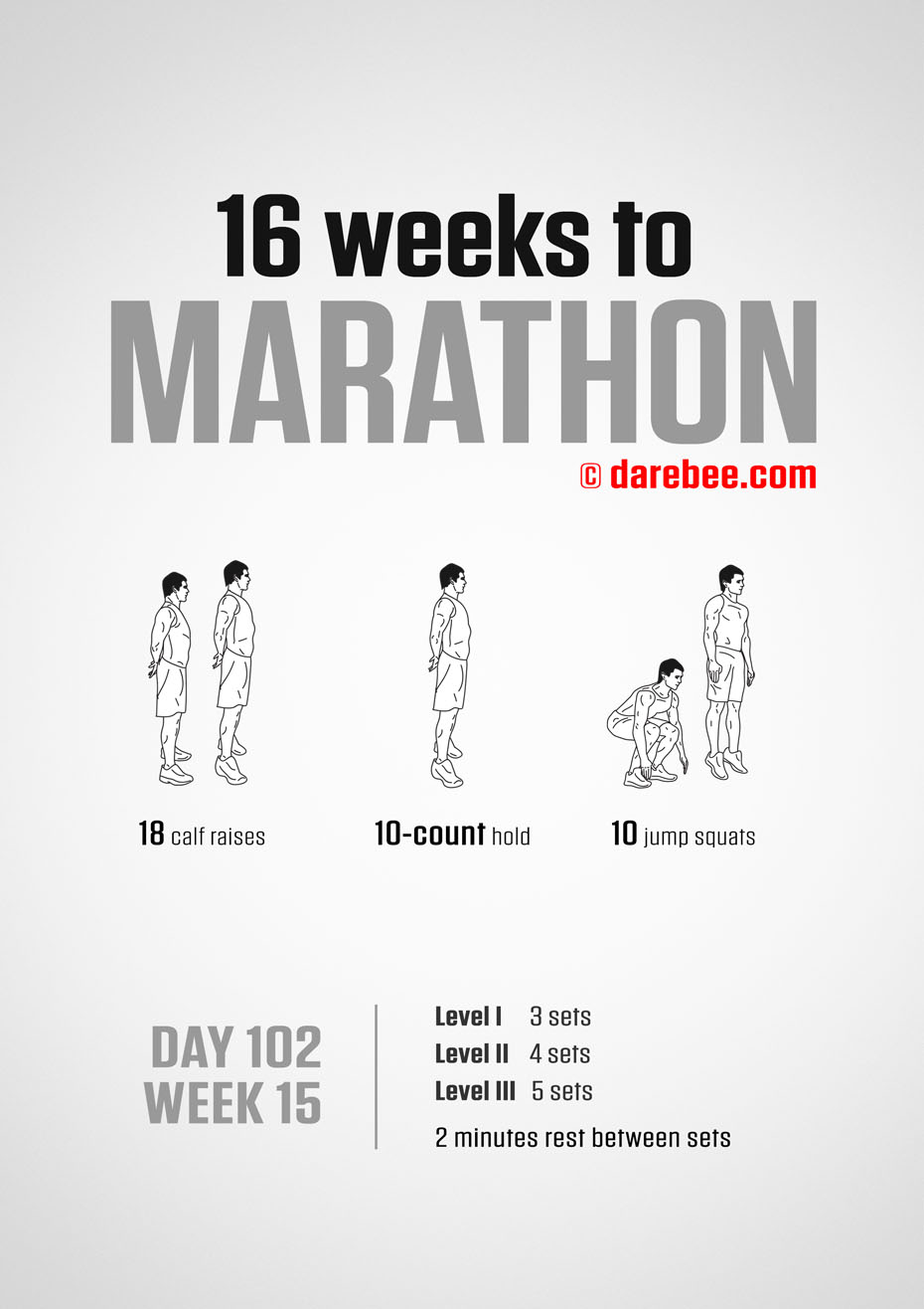 Marathon Training Program by DAREBEE