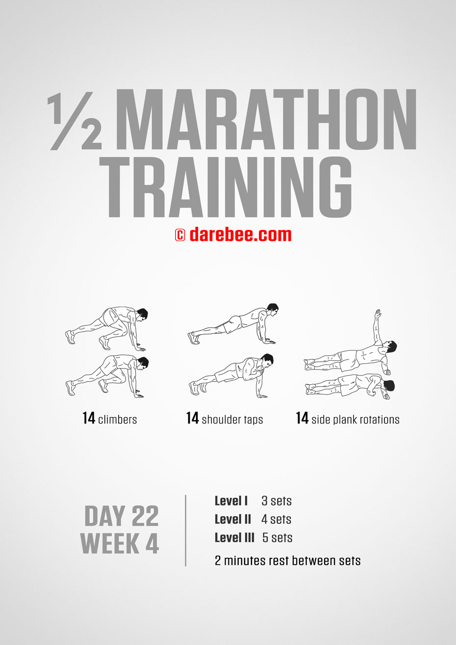 Half Marathon Training Program by DAREBEE