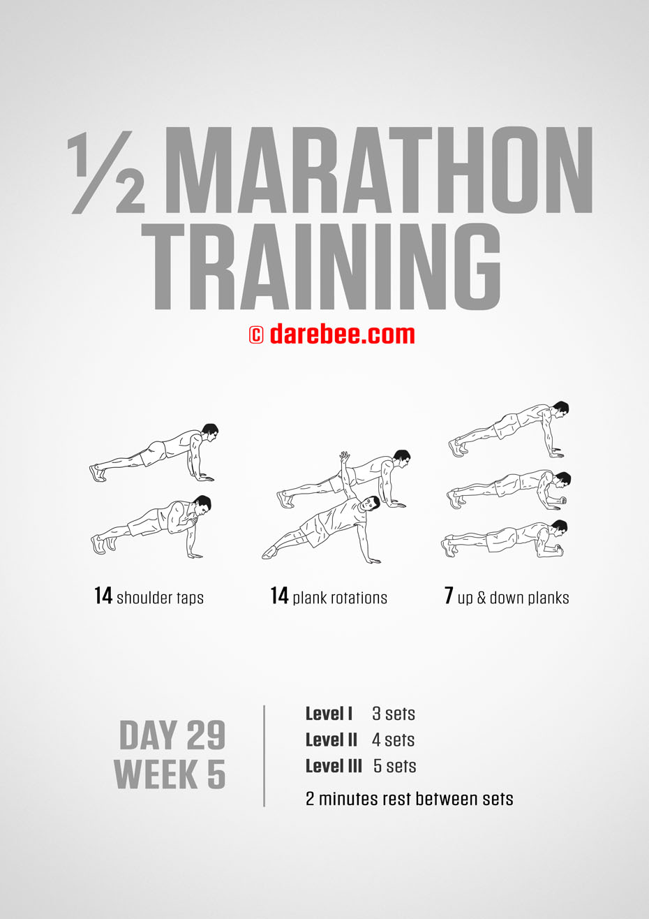 Half Marathon Training Program by DAREBEE