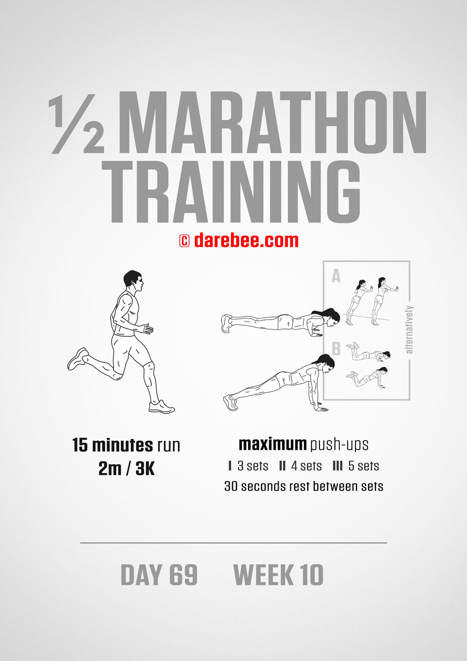 Half Marathon Training Program by DAREBEE