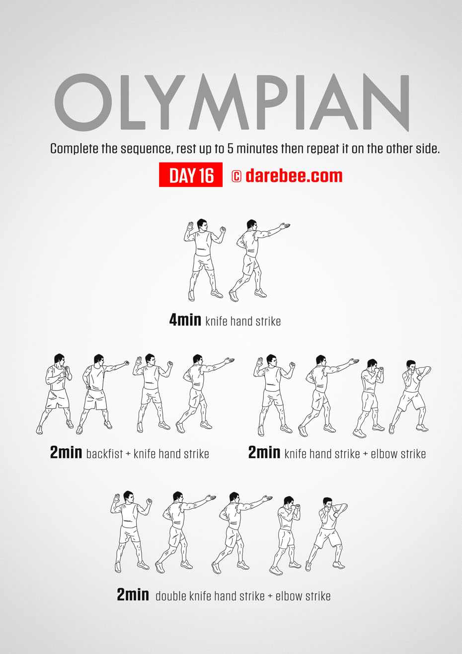 The Olympian - No-Equipment Fitness Program by DAREBEE