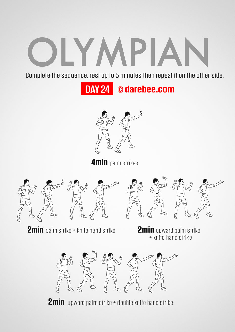 The Olympian - No-Equipment Fitness Program by DAREBEE