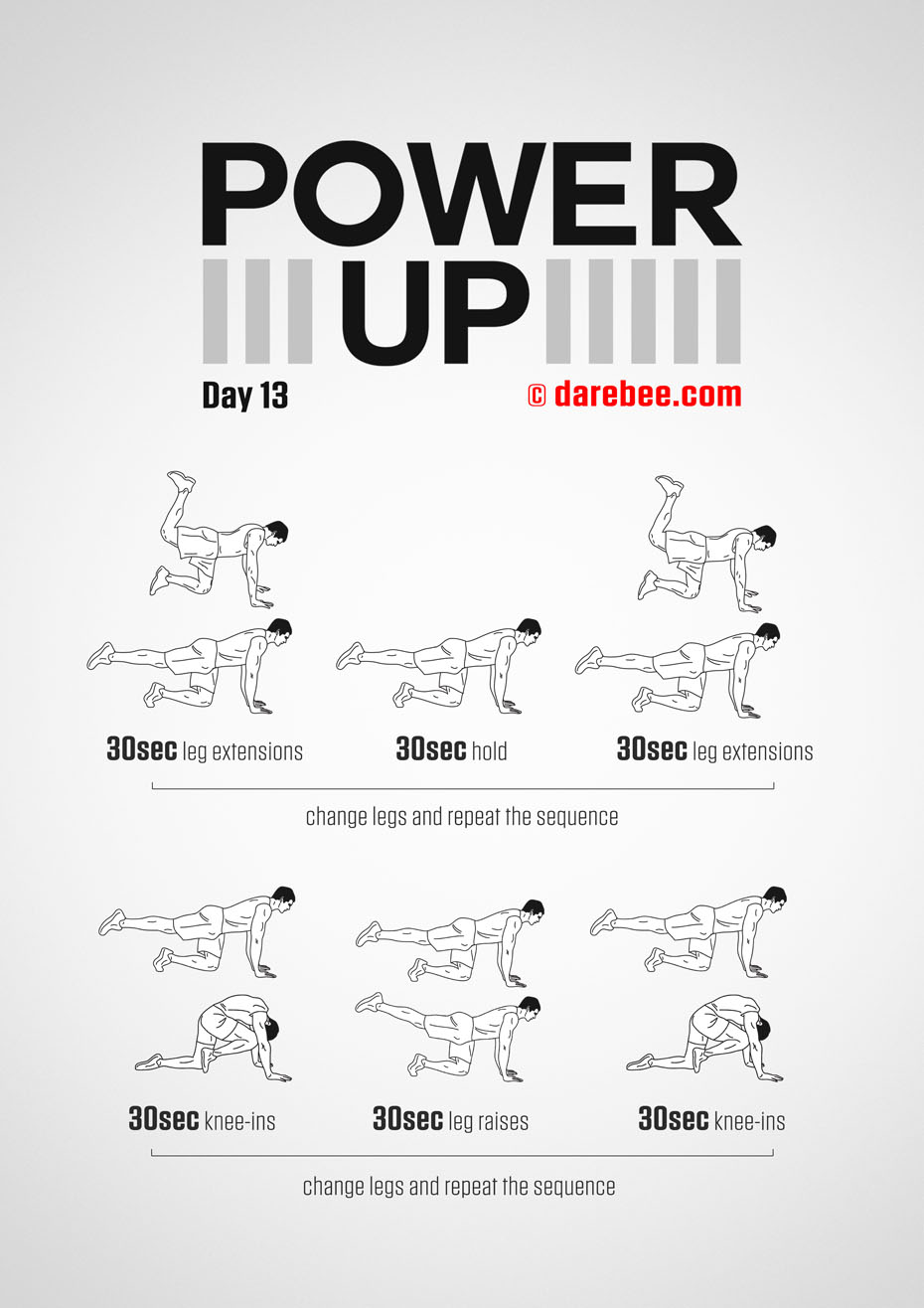 Power-Up - 30 Day Tendon Strength Low Impact Bodyweight Program by DAREBEE