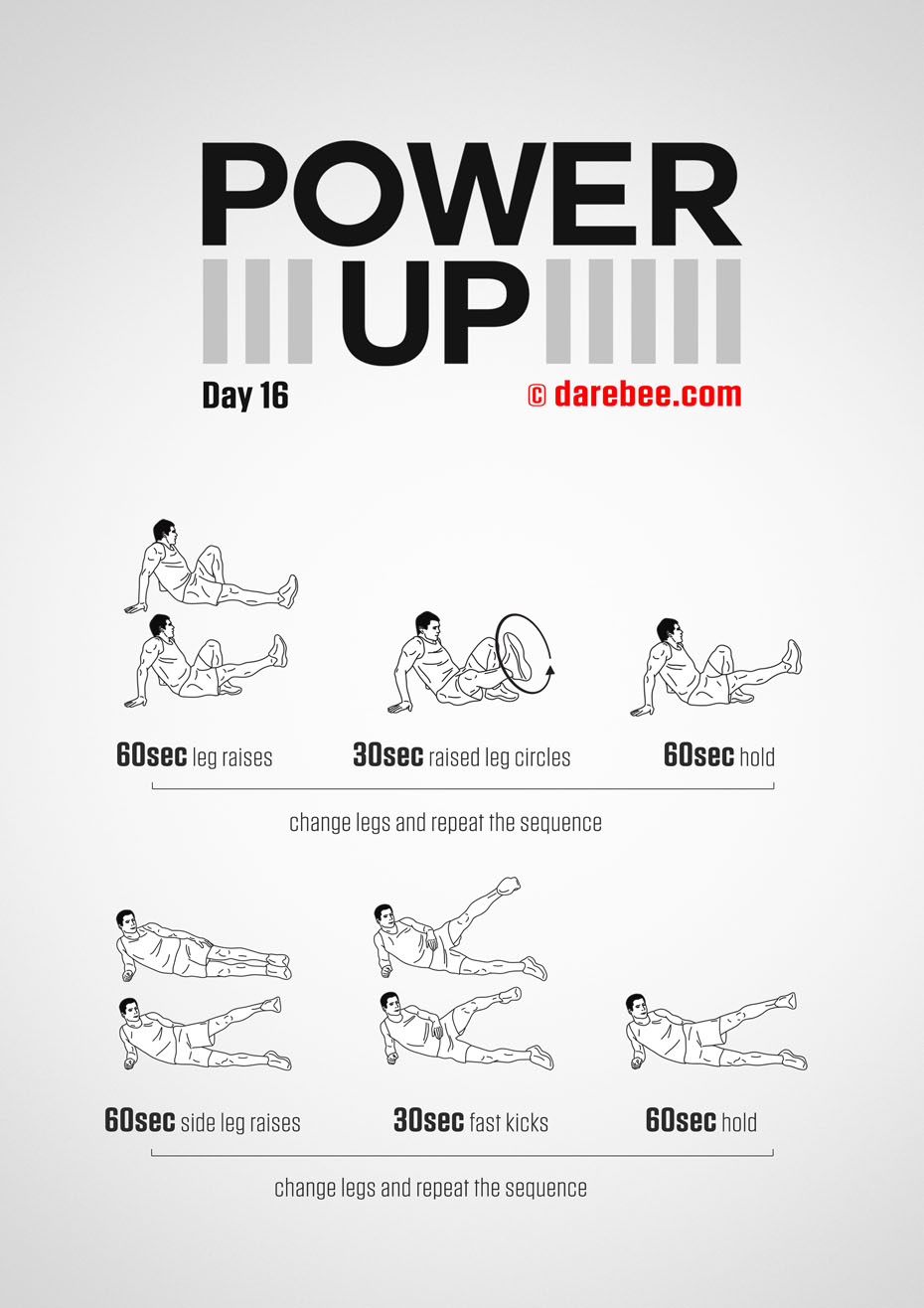 Power-Up - 30 Day Tendon Strength Low Impact Bodyweight Program by DAREBEE