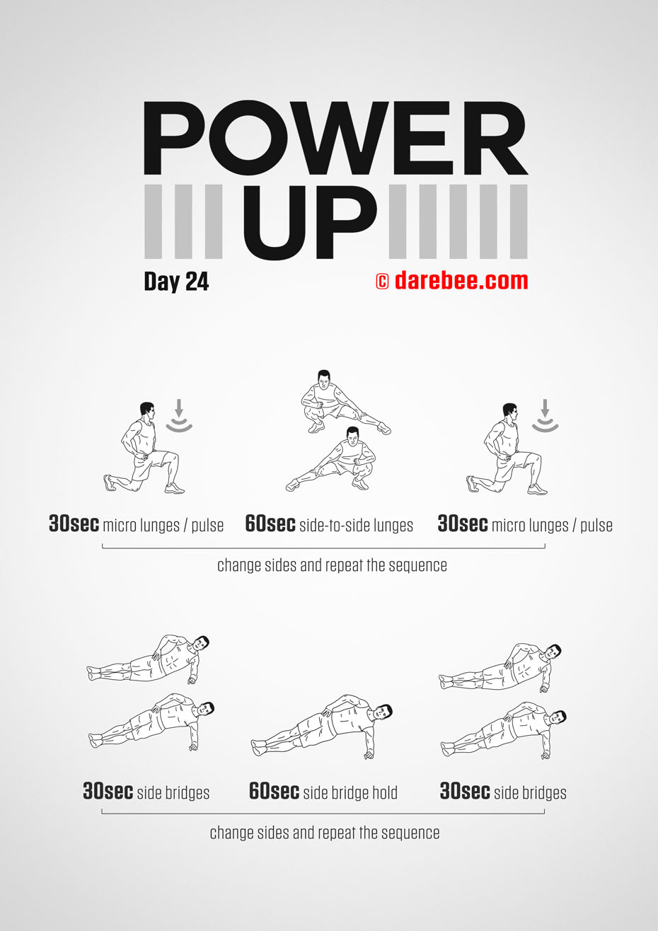 Power-Up - 30 Day Tendon Strength Low Impact Bodyweight Program by DAREBEE