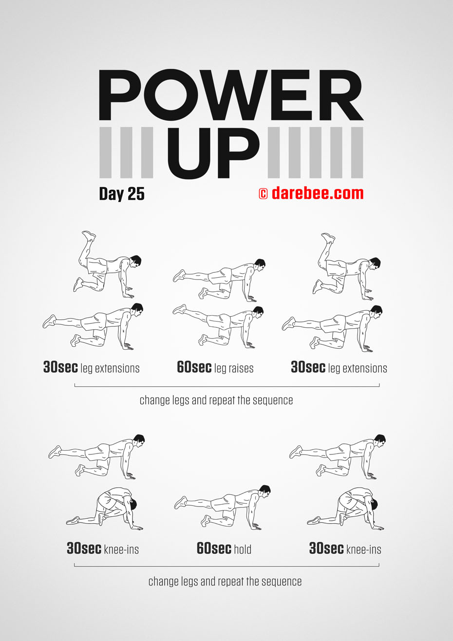 Power-Up - 30 Day Tendon Strength Low Impact Bodyweight Program by DAREBEE