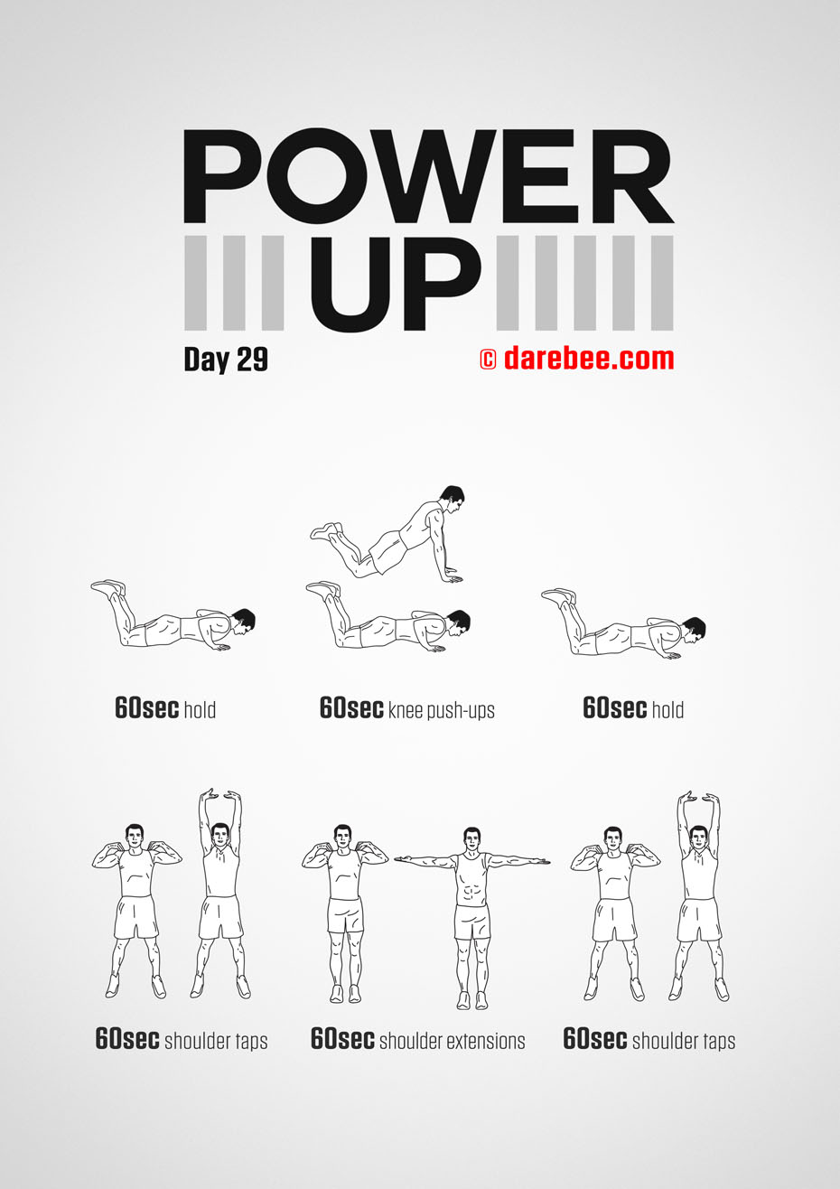 Power-Up - 30 Day Tendon Strength Low Impact Bodyweight Program by DAREBEE