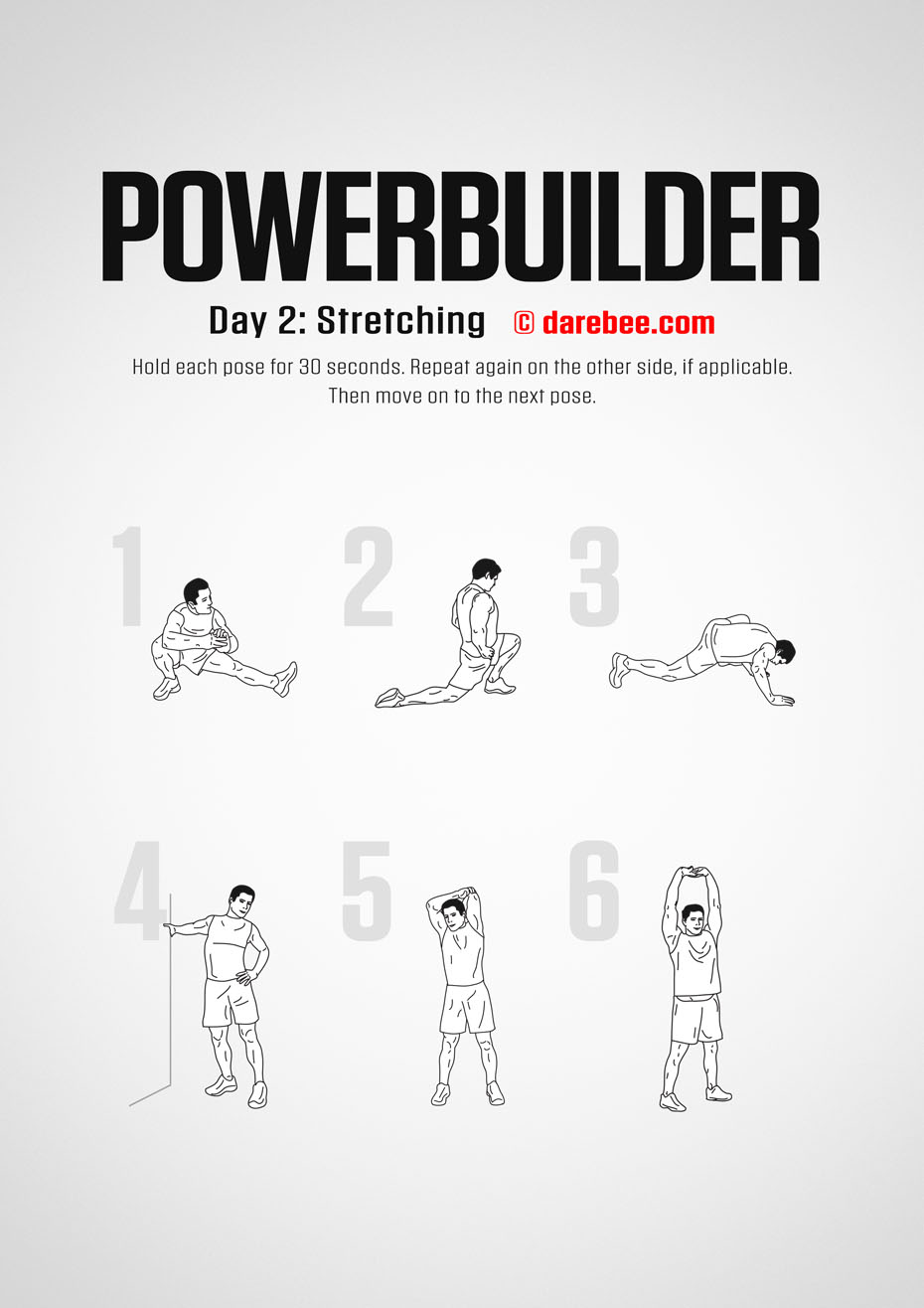 POWERBUILDER - 30 Day Bodybuilding And Strength Program by DAREBEE