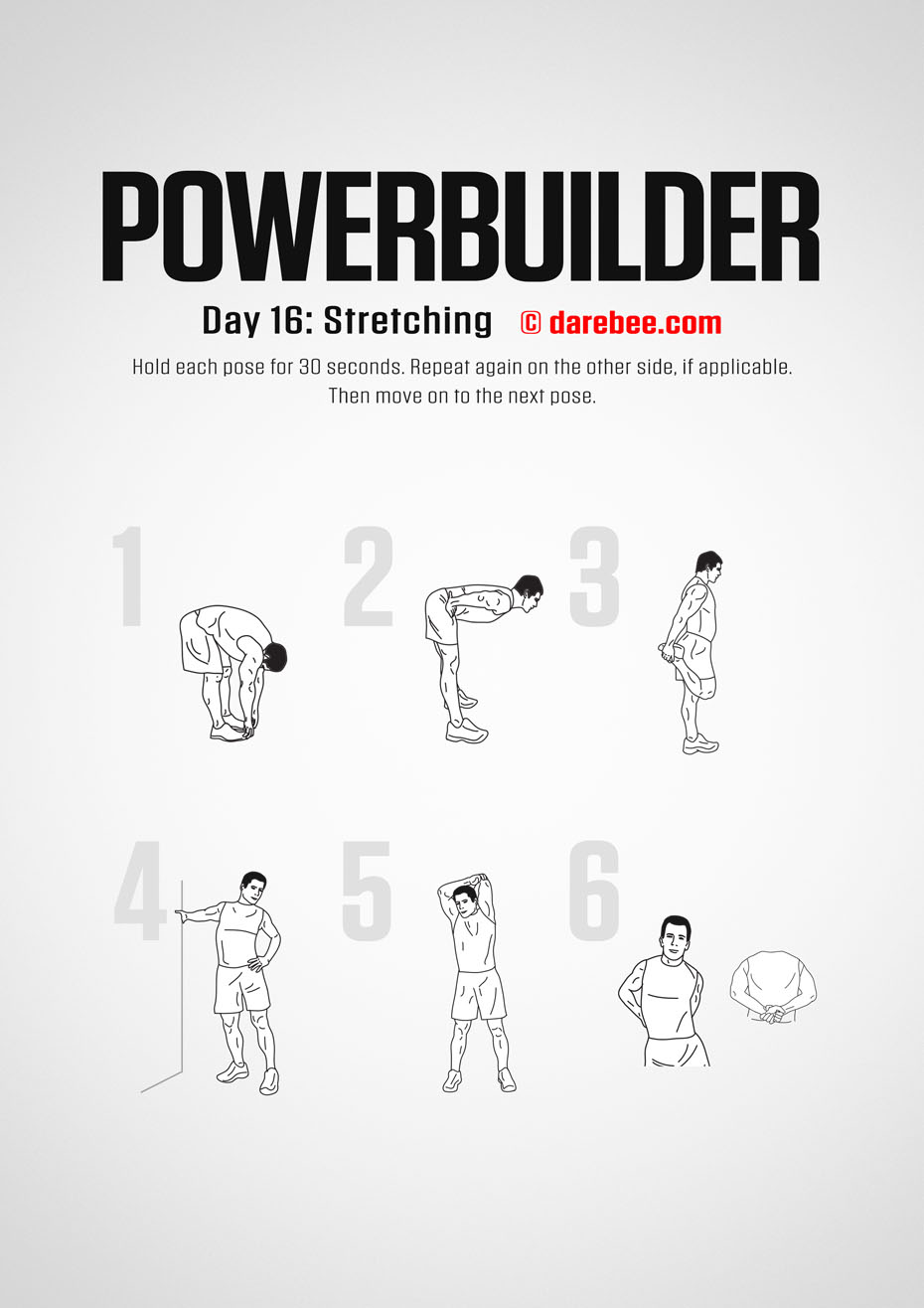 POWERBUILDER - 30 Day Bodybuilding And Strength Program by DAREBEE