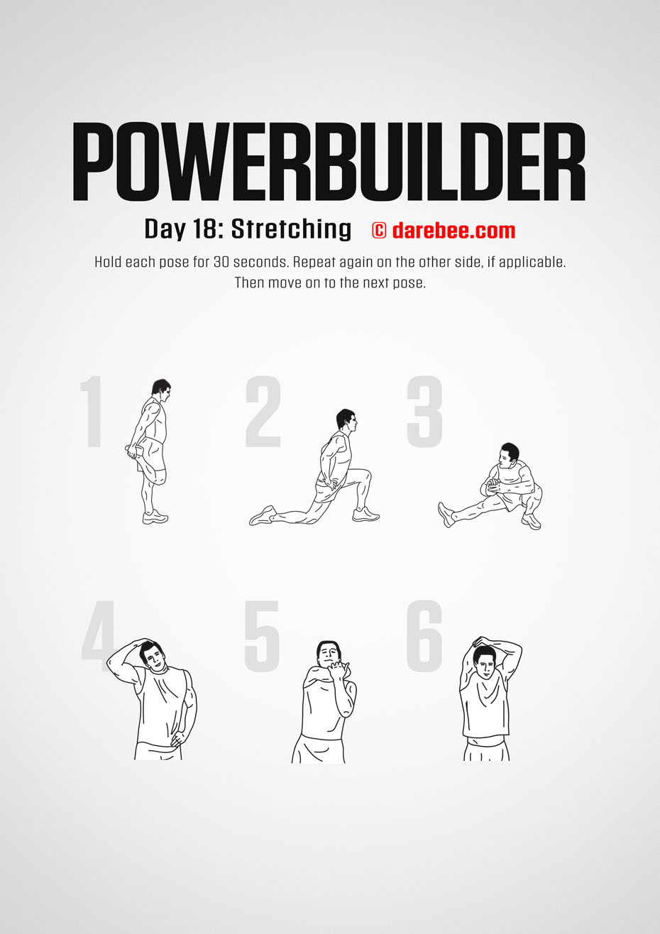 POWERBUILDER - 30 Day Bodybuilding And Strength Program by DAREBEE