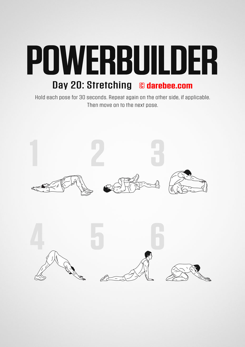 POWERBUILDER - 30 Day Bodybuilding And Strength Program by DAREBEE