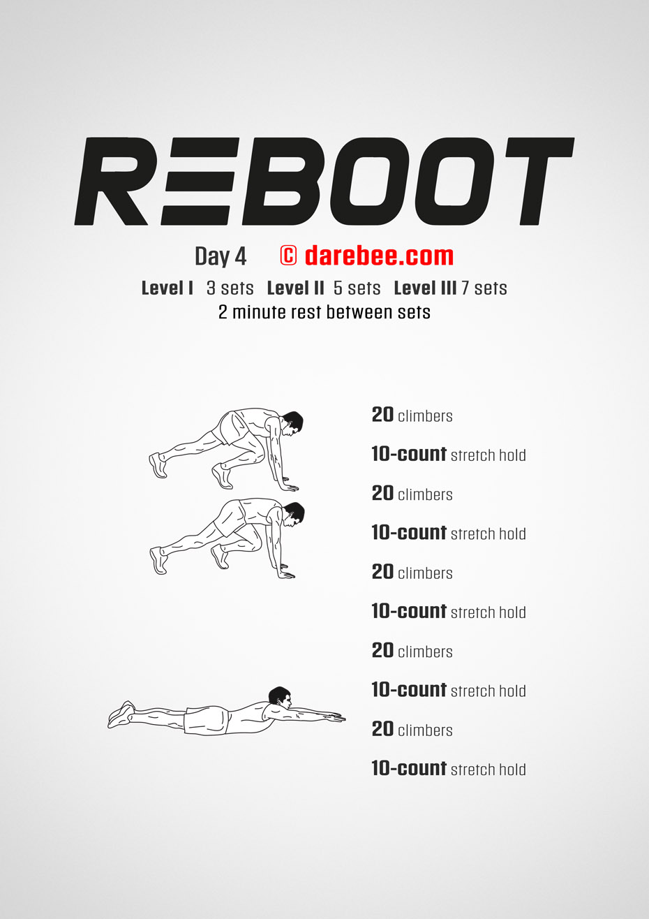 Reboot - No-Equipment Fitness Program by DAREBEE