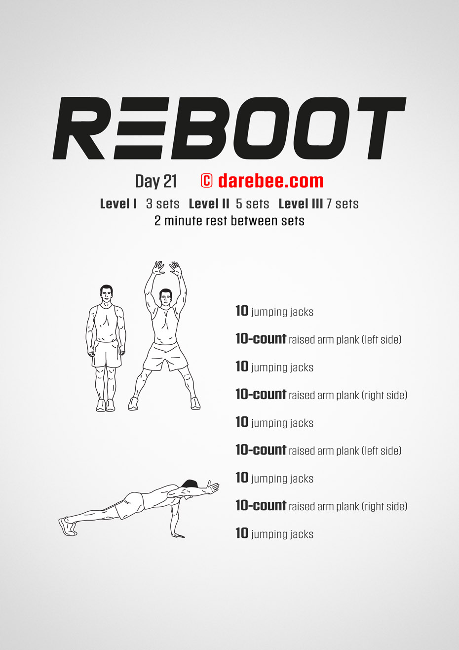 Reboot - No-Equipment Fitness Program by DAREBEE