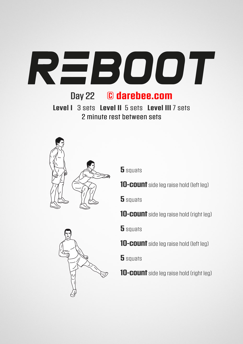 Reboot - No-Equipment Fitness Program by DAREBEE